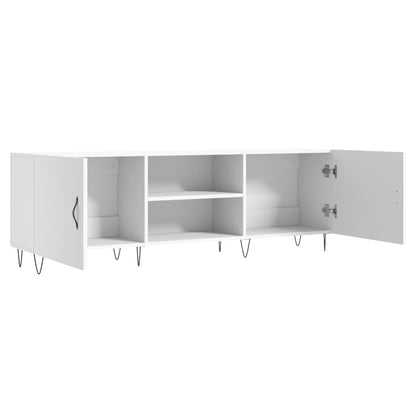 TV-skab Hvid 150x30x50 cm Træ Materiale
