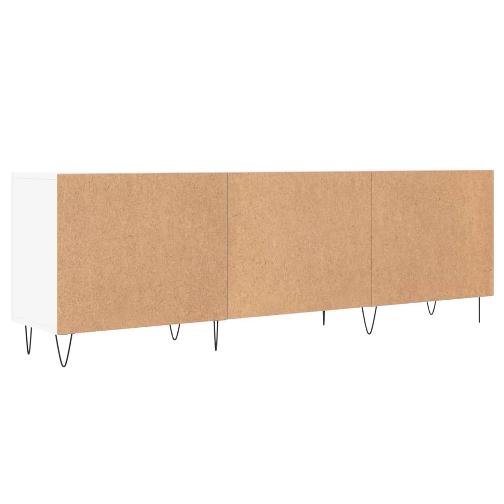 TV-skab Hvid 150x30x50 cm Træ Materiale