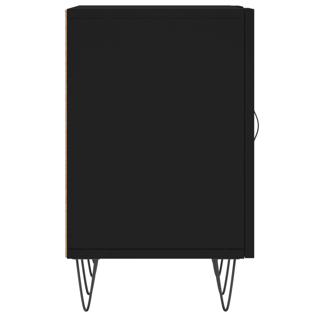 TV-skab Sort 150x30x50 cm Træ Materiale