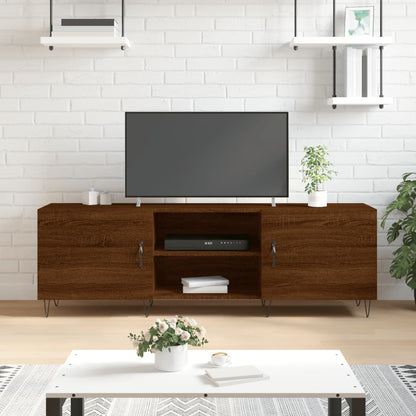 TV-Schrank Braun Eichen-Optik 150x30x50 cm Holzwerkstoff