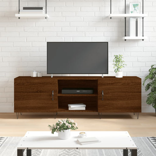 TV-Schrank Braun Eichen-Optik 150x30x50 cm Holzwerkstoff