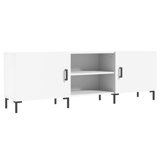 TV-skab Hvid 150x30x50 cm Træ Materiale