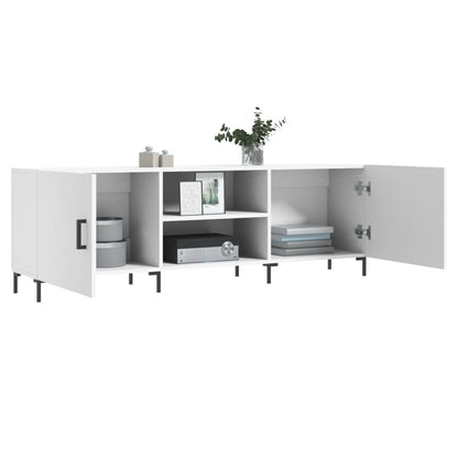 TV-skab Hvid 150x30x50 cm Træ Materiale