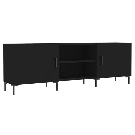 TV-skab Sort 150x30x50 cm Træ Materiale