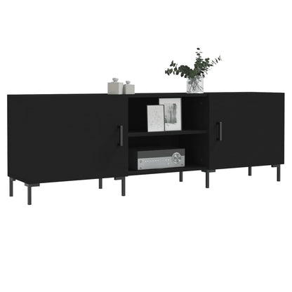 TV-skab Sort 150x30x50 cm Træ Materiale