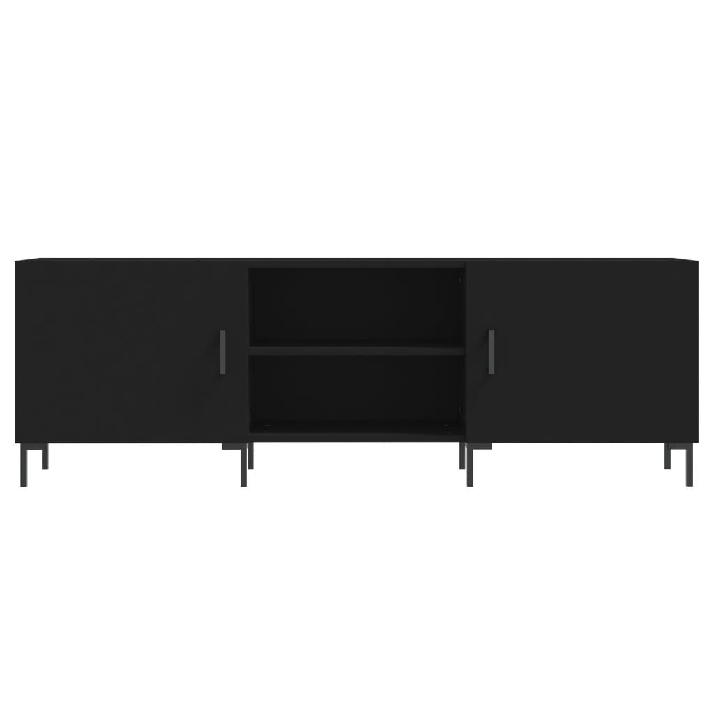 TV-skab Sort 150x30x50 cm Træ Materiale