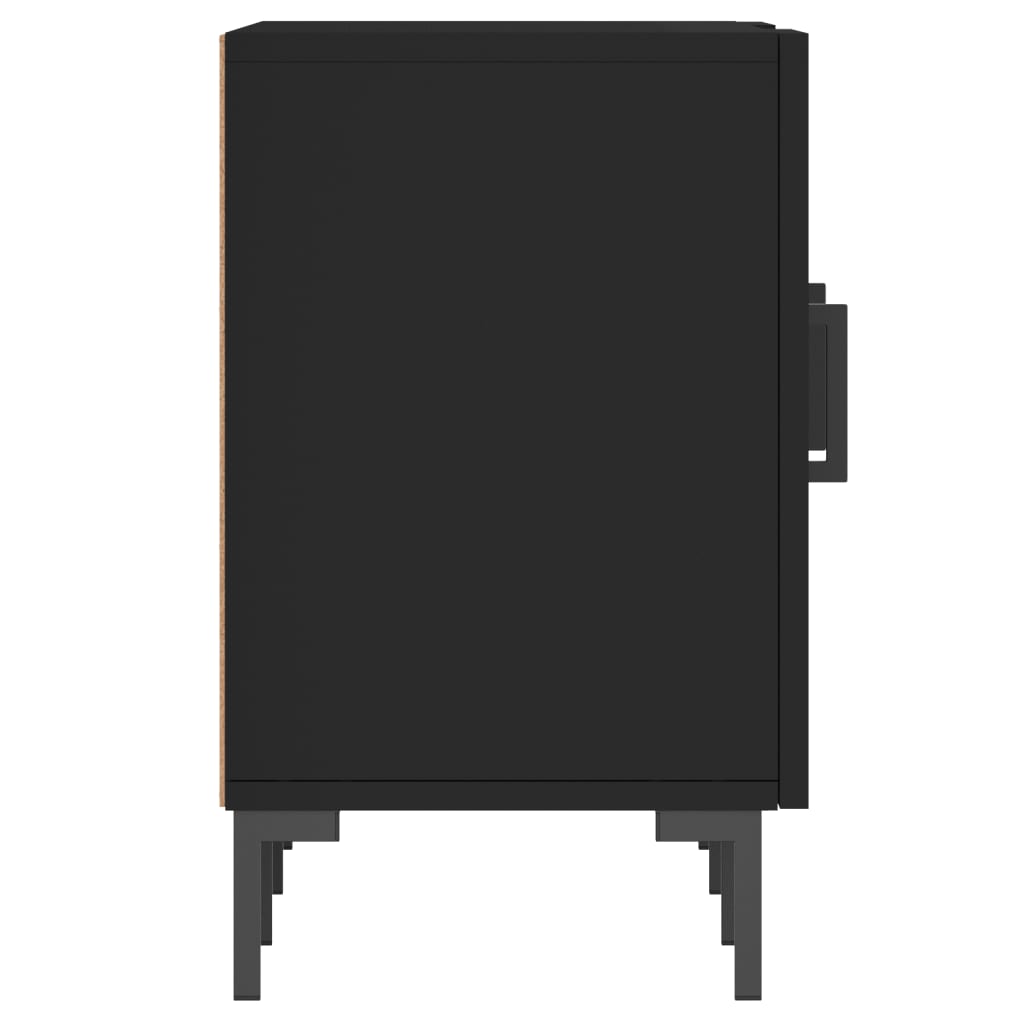 TV-skab Sort 150x30x50 cm Træ Materiale