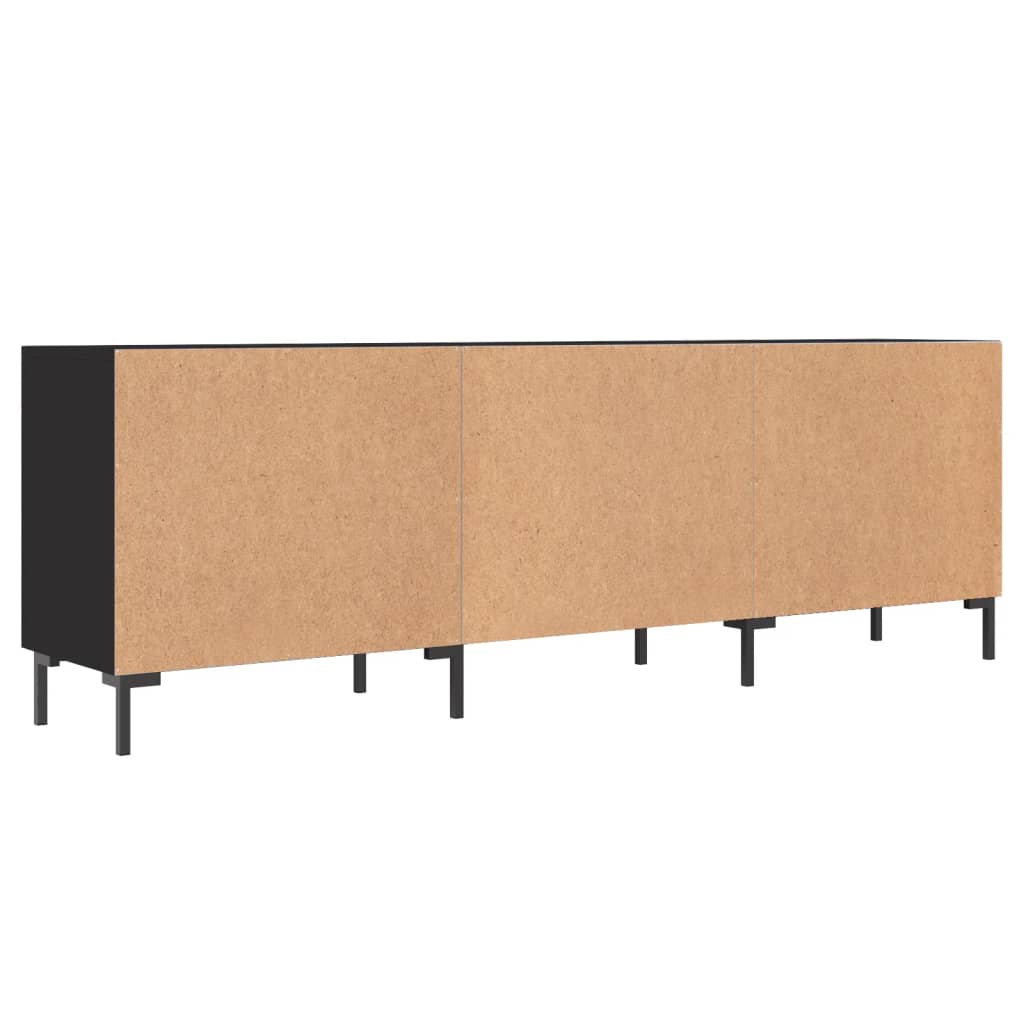 TV-skab Sort 150x30x50 cm Træ Materiale