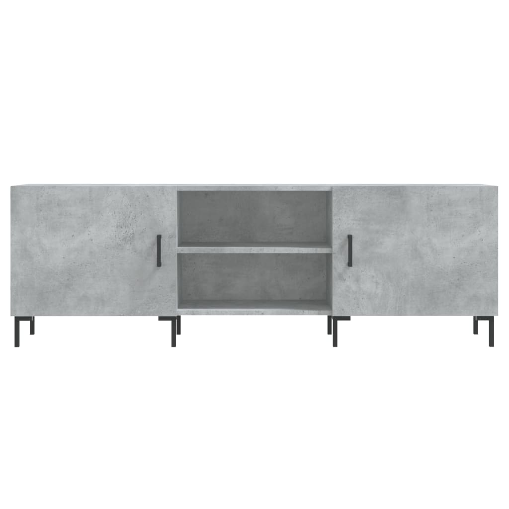 TV-Schrank Betongrau 150x30x50 cm Holzwerkstoff