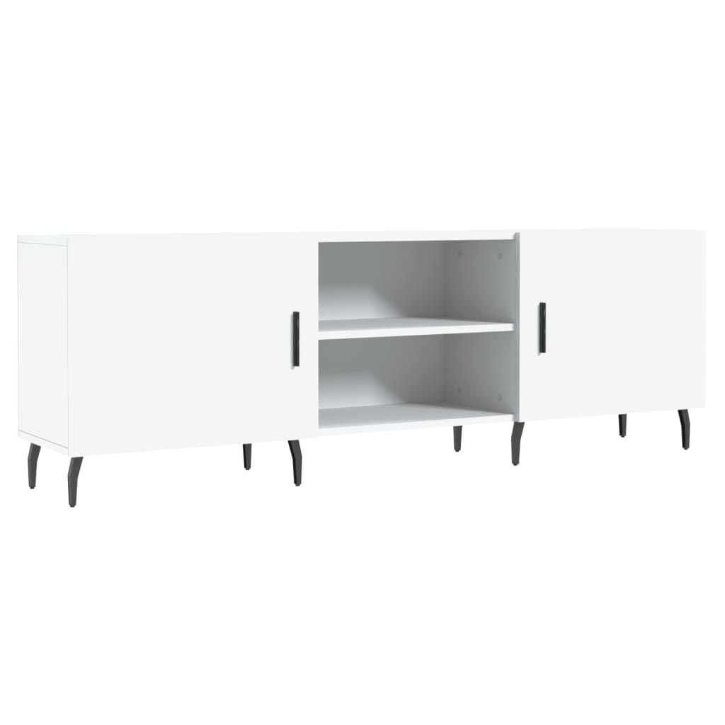 TV-skab Hvid 150x30x50 cm Træ Materiale