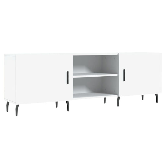 TV-skab Hvid 150x30x50 cm Træ Materiale