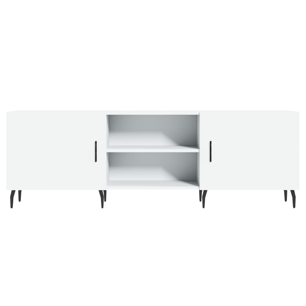 TV-skab Hvid 150x30x50 cm Træ Materiale