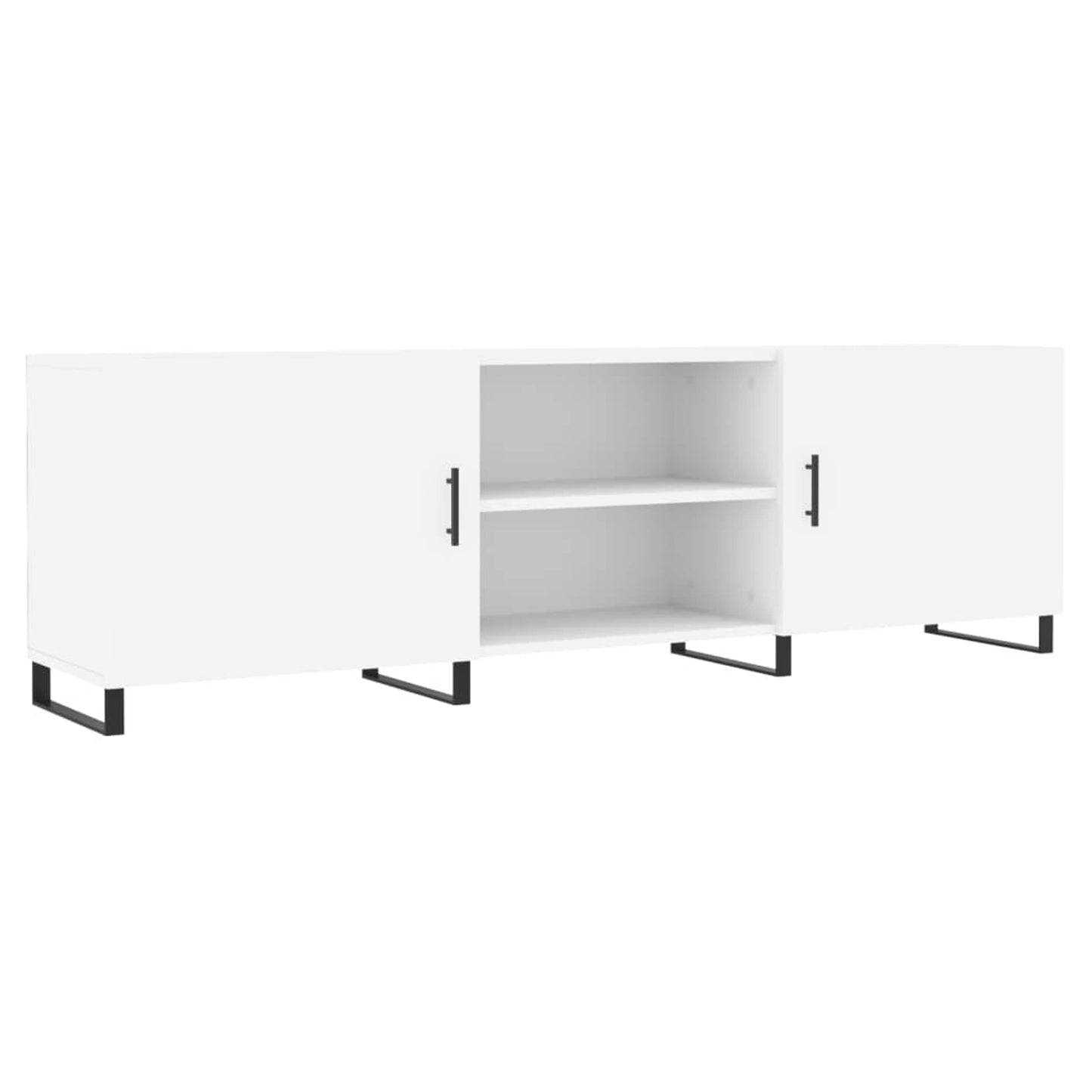 TV-skab Hvid 150x30x50 cm Træ Materiale