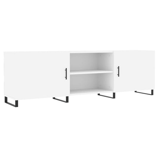 TV-skab Hvid 150x30x50 cm Træ Materiale