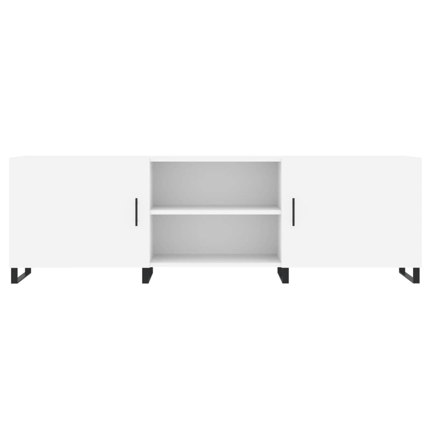 TV-skab Hvid 150x30x50 cm Træ Materiale