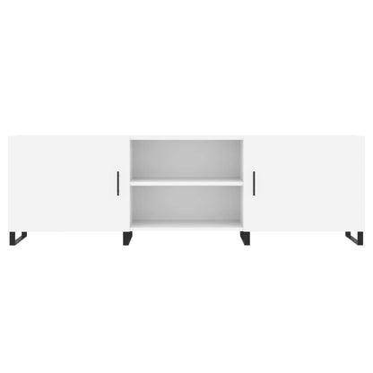 TV-skab Hvid 150x30x50 cm Træ Materiale