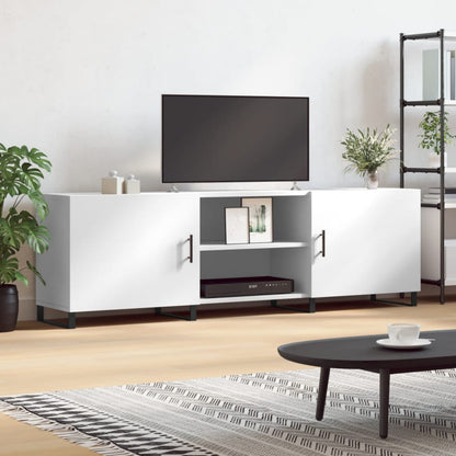 TV-skab Hvid 150x30x50 cm Træ Materiale