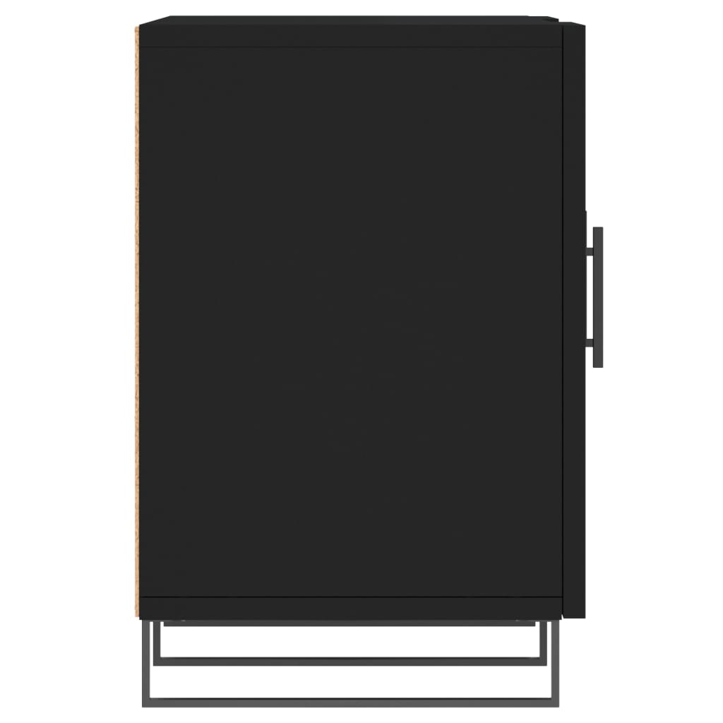 TV-skab Sort 150x30x50 cm Træ Materiale