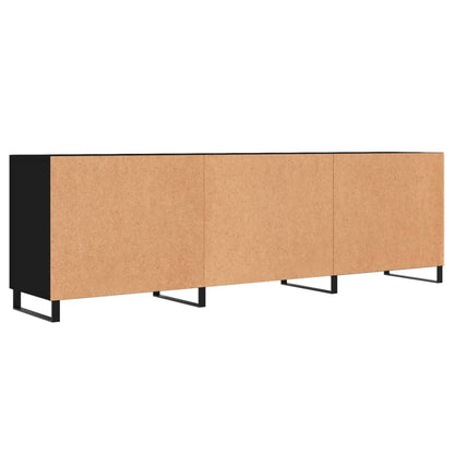 TV-skab Sort 150x30x50 cm Træ Materiale