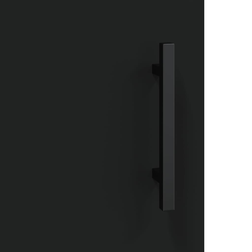 TV-skab Sort 150x30x50 cm Træ Materiale