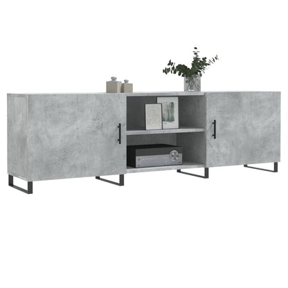 TV-Schrank Betongrau 150x30x50 cm Holzwerkstoff