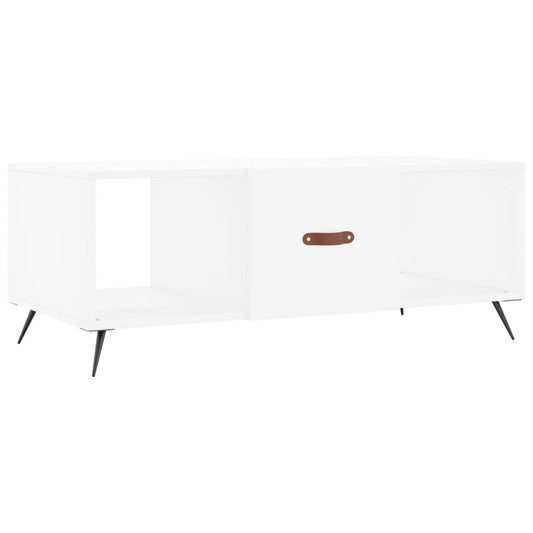 Sofabord Hvid 102x50x40 cm Træ Materiale