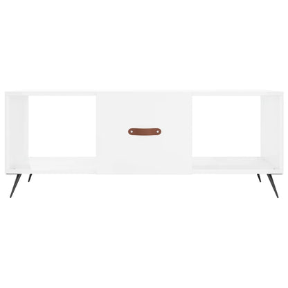 Couchtisch Hochglanz-Weiß 102x50x40 cm Holzwerkstoff