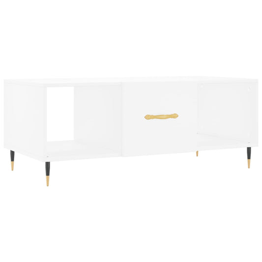 Sofabord Hvid 102x50x40 cm Træ Materiale