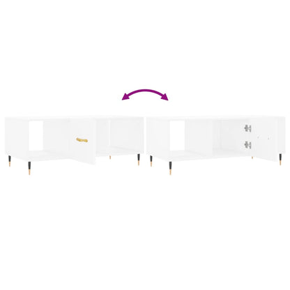 Sofabord Hvid 102x50x40 cm Træ Materiale