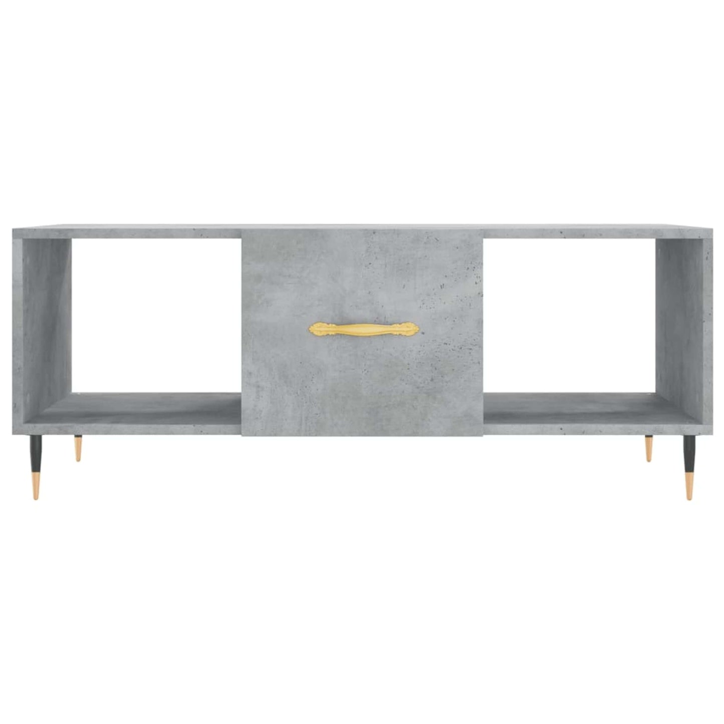 Couchtisch Betongrau 102x50x40 cm Holzwerkstoff