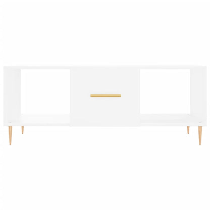 Sofabord Hvid 102x50x40 cm Træ Materiale