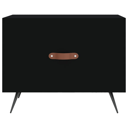 Couchtisch Schwarz 50x50x40 cm Holzwerkstoff
