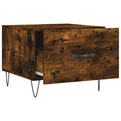 Sofaborde 2 stk Røget eg 50x50x40 cm træmateriale