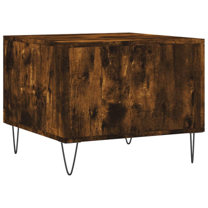 Sofaborde 2 stk Røget eg 50x50x40 cm træmateriale