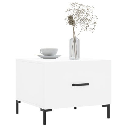 Couchtisch Weiß 50x50x40 cm Holzwerkstoff
