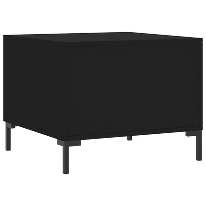 Sofaborde 2 stk Sort 50x50x40 cm Træmateriale