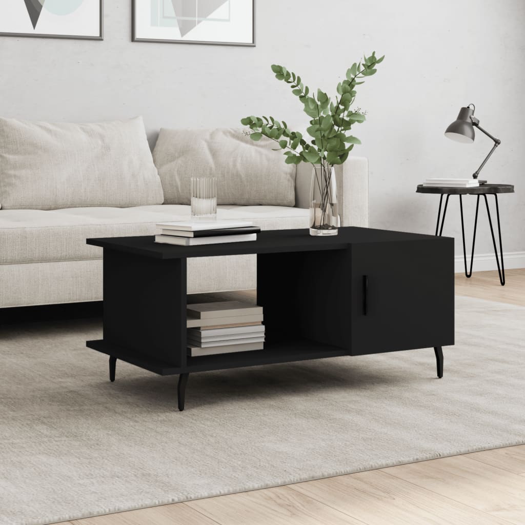 Sofabord Sort 90x50x40 cm Træ Materiale