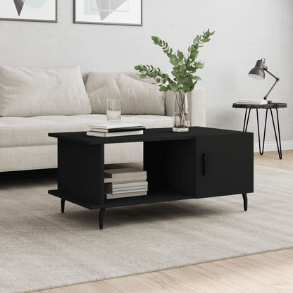 Sofabord Sort 90x50x40 cm Træ Materiale