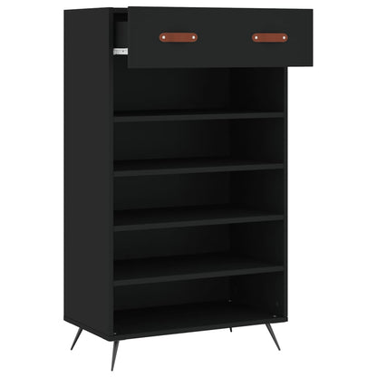 Schuhschrank Schwarz 60x35x105 cm Holzwerkstoff