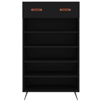 Schuhschrank Schwarz 60x35x105 cm Holzwerkstoff