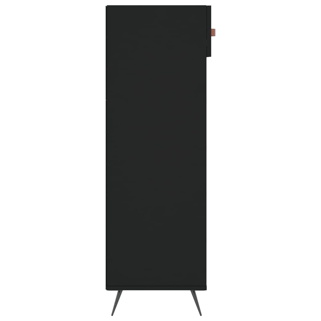 Schuhschrank Schwarz 60x35x105 cm Holzwerkstoff