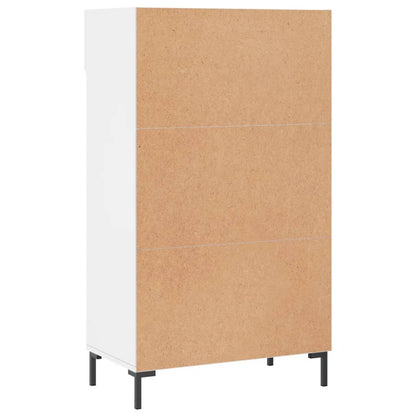 Schuhschrank Hochglanz-Weiß 60x35x105 cm Holzwerkstoff
