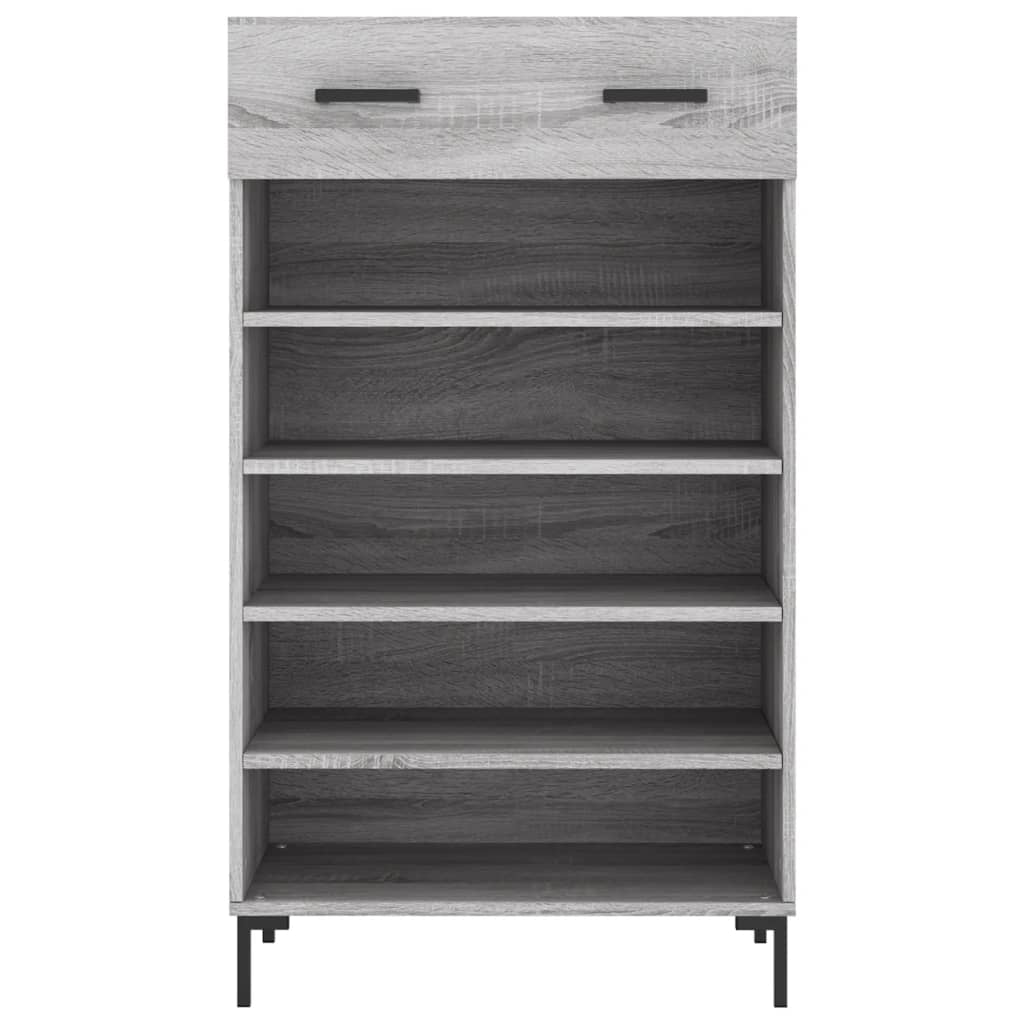 Schuhschrank Grau Sonoma 60x35x105 cm Holzwerkstoff