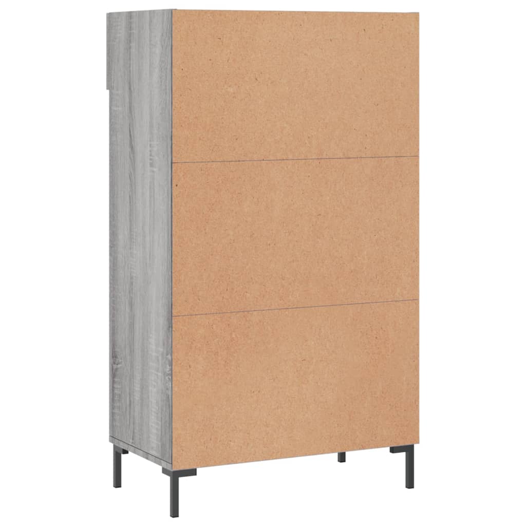 Schuhschrank Grau Sonoma 60x35x105 cm Holzwerkstoff