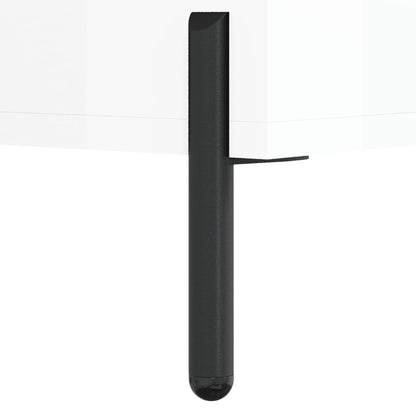 Skoskab hvid højglans 60x35x105 cm træmateriale