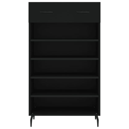 Schuhschrank Schwarz 60x35x105 cm Holzwerkstoff