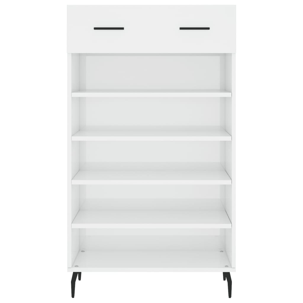 Schuhschrank Hochglanz-Weiß 60x35x105 cm Holzwerkstoff