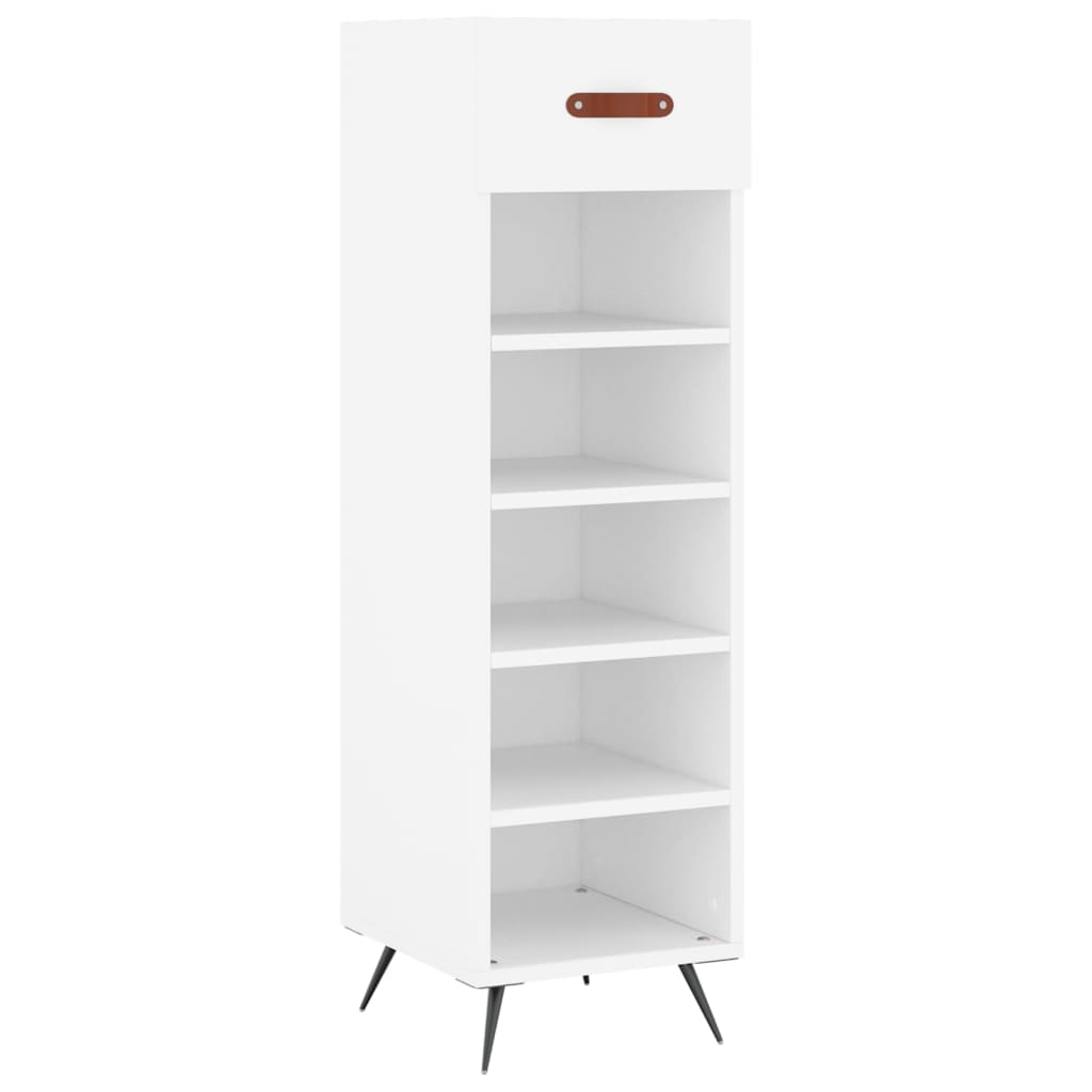 Schuhschrank Weiß 30x35x105 cm Holzwerkstoff