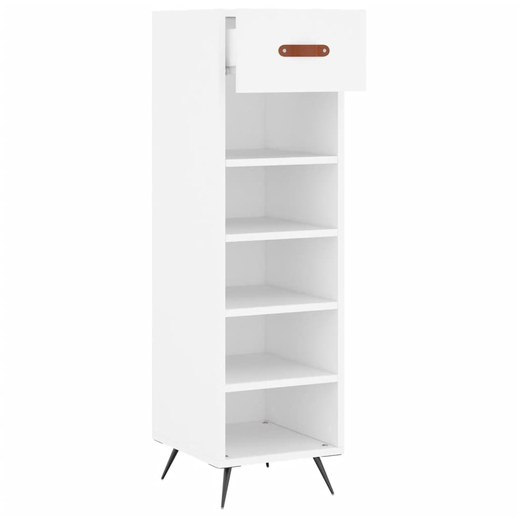 Schuhschrank Weiß 30x35x105 cm Holzwerkstoff