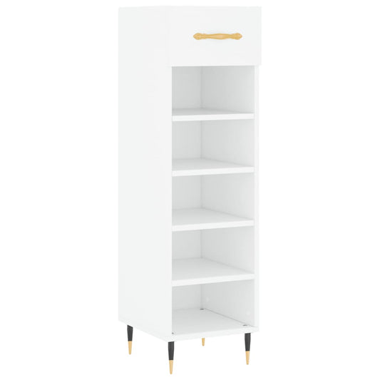 Schuhschrank Weiß 30x35x105 cm Holzwerkstoff